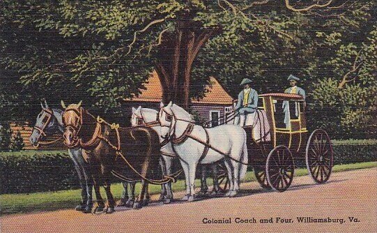 Colonial Coach And Four Williamsburg Virginia