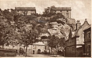 Vintage Postcard 1959 Nottingham Castle SW England United Kingdom UK Valentine's