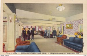 PARIS , Tennessee , 1930-40s ; Lobby , Hotel Greystone