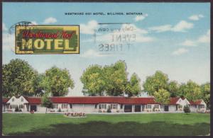 Westward Ho Motel,Billings,MT Postcard