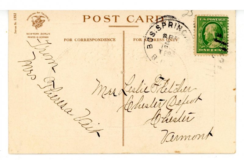 Greeting - Easter     *RPO- Boston Springfield Railroad