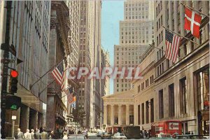 Postcard Modern New York City financial district
