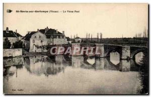 Old Postcard St Savin Sur Gartempe The Old Bridge