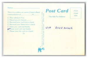 Postcard QSL CB Ham Radio Amateur Card From Canada XM 4268355 XM 4261865