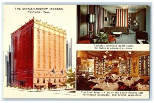 1970 The Dinkler-Andrew Jackson Exterior Nashville Tennessee TN Posted Postcard