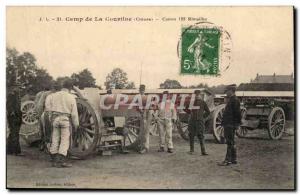 Creuse Postcard Old Camp of Courtine Canon 155 Rimailho (militaria)