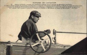 Vintage PIONEER AVIATION Pilot Hubert Latham Monoplan Antoinette AIRPLANE