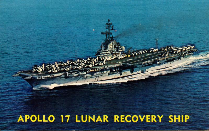 USS Ticonderoga (CVS-14). Apollo 17 Lunar Recovery Ship