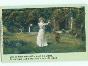Divided-Back PRETTY WOMAN Risque Interest Postcard AA7919
