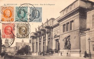 Belgium 1926 Brussels Palace of Beautiful Arts Rue de la Regence postcard