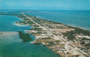 Florida Aerial View Islamorada In The Florida Keys 1958