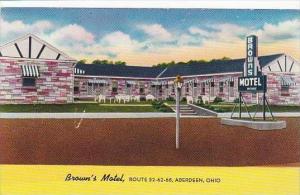 Ohio Aberdeen Browns Motel
