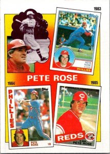 1986 Topps Baseball Card Pete Rose sk10651