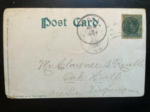 Vintage Postcard 1907 Cossett Library Memphis Tennessee