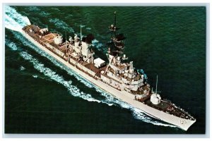 c1940's USS Barney DDG-6 Guided Missile Destroyer Camden NJ Vintage Postcard