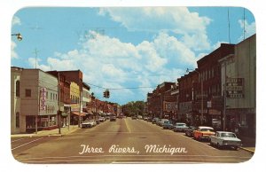 MI - Three Rivers. Main Street