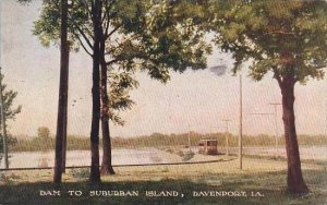 Iowa Davenport Dam To Suburban Island