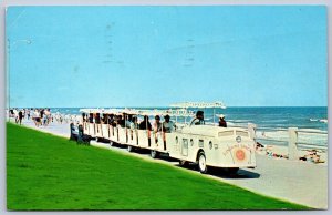 K25/ Virginia Beach Postcard Chrome Sunshine Special Ride Along Beach 224