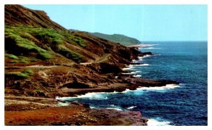 Shoreline Drive Oahu Between Hanauma Bay & Halona Blow Hole Hawaii Postcard