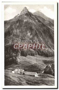 Old Postcard Luchon hospice France and Pico Pique