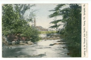 ME - Springvale. Looking up the Mousam from Smith's Planing Mill