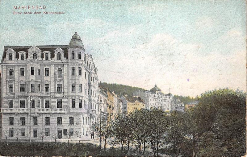 BT2238 blick nach dem kirchenplatz marienbad marianske lazne   czech republic