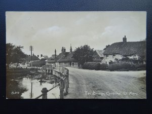 Wiltshire CODFORD ST. MARY The Bridge c1915 RP Postcard by Grosvenor Series