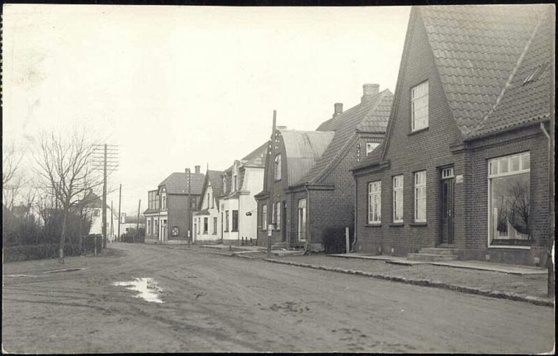 denmark, GESTEN, Street Scene, Houses (1938) RPPC