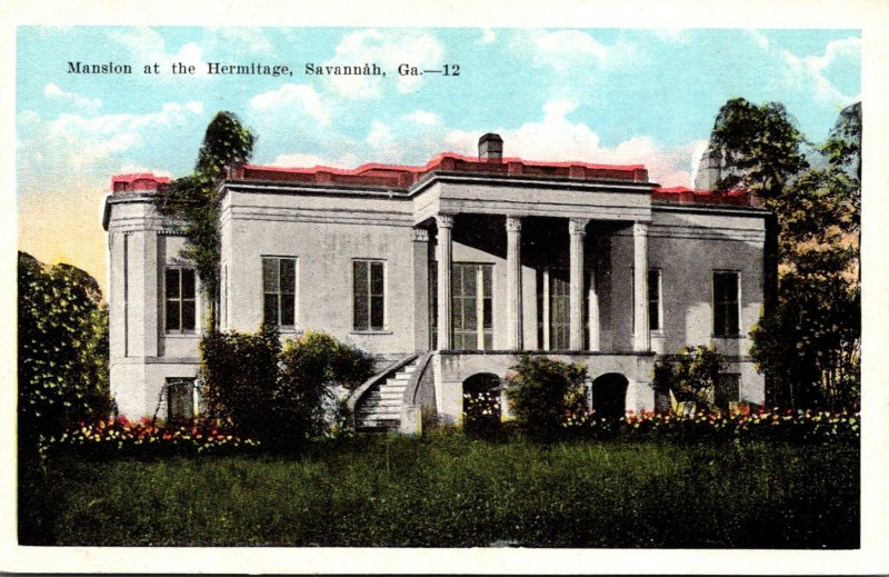 Georgia Savannah Mansion At The Hermitage