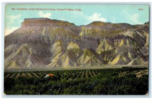 c1910's Mt. Garfield With Orchard At Base View Grand Valley Colorado CO Postcard