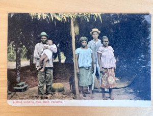 Native Indians San Blas Panama Vintage Postcard - I.L. Maduro Jr - Unposted