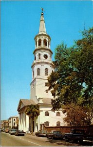 VINTAGE POSTCARD ST. MICHAEL'S CHURCH CHARLESTON S.C.