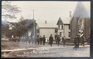 Mint USA RPPC Real Picture Postcard Civil War Memorial Day In Dalton Ohio