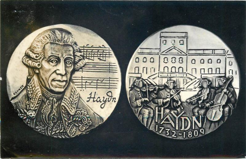 Postcard HAYDN medal