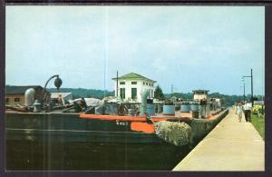 River Barge,Locks,Waterford,NY