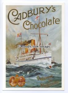 ad0542 - Cadburys Milk Chocolate - Ophir Carrying royals  Modern Advert Postcard