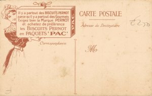 Advertising Postcard Collection Des Biscuits Pernot Suédoise 04.82