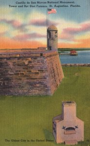 Vintage Postcard Castillo De San Marcos National Monument St. Augustine Florida