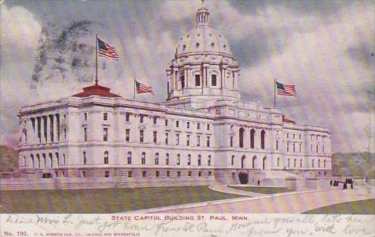 Minnesota Saint Paul State Capitol Building 1906