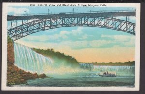 New York NIAGARA FALLS - General View and Steel Arch Bridge ~ WB