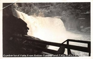 Cumberland Falls State Park Kentucky 1950s RPPC Real Photo Postcard Waterfall