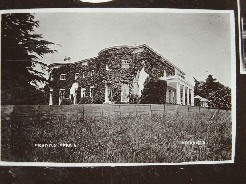 Hampshire A PEEPS of HECKFIELD 5 Image Multiview - Old RP Postcard