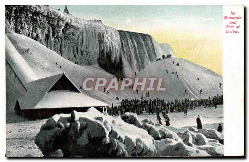 Postcard Old Ice Mountain And Fort Of Inctine