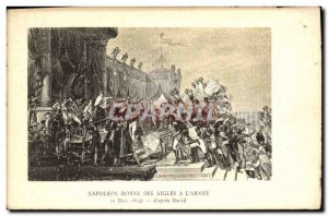 Old Postcard Napoleon 1st gave the Eagles a & # 39armee December 5, 1804 d & ...