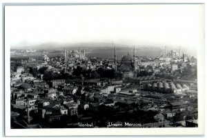 c1920's Umumi Manzara Istanbul Turkey Antique Unposted RPPC Photo Postcard