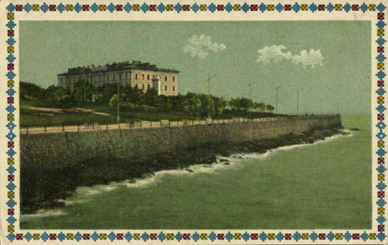 romania, CONSTANȚA, Hotel Carol cu vedere la Mare (1920s) Postcard