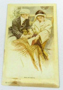 Vintage Postcard The Proposal Charles Scribner's Son #186 London