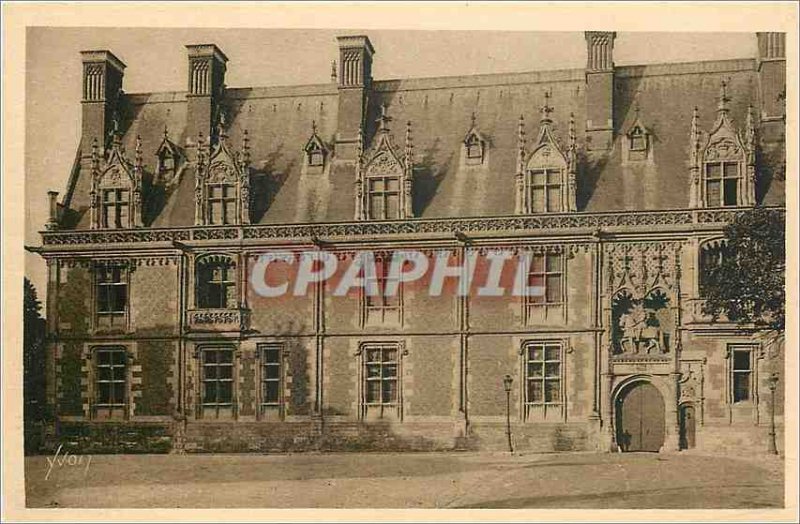 Old Postcard Loire Castles Chateau de Blois Loir et Cher Facade Louis XII