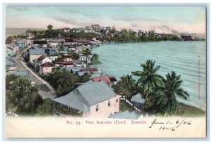 1906 Houses View No. 43 Port Antonio (East) Jamaica Antique Posted Postcard
