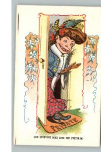 VINEGAR VALENTINE Putter-In Golf Comic c1905 Postcard
